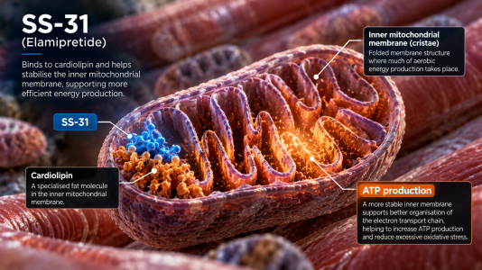 SS 31 Mitochondrial Energy Infographic